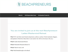 Tablet Screenshot of beachpreneurs.com